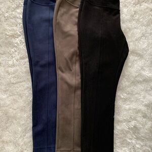 Andrew Marc Women's Leggings in Navy, Brown, and Black